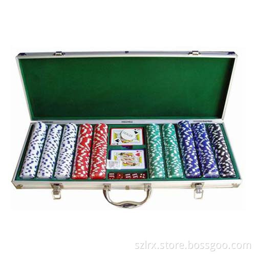 500PCS Poker Chip Set